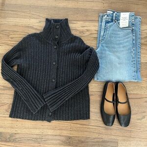 Madewell Ribbed Cardigan Sweater